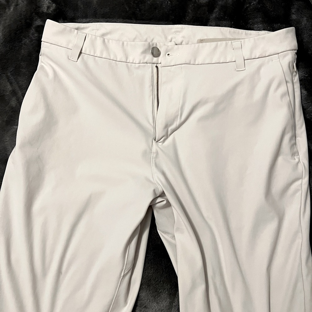 Lululemon ABC Slim-Fit Trouser Warpstream 34" Color: raw linen